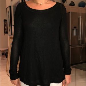 Open back Black sweater